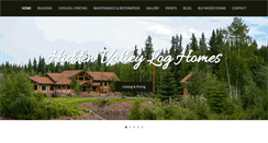 Desktop Screenshot of hiddenvalleyloghomes.com